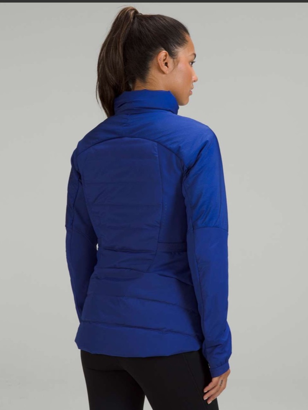lululemon athletica insulated hooded puffer jacket - psychic blue 6 - Picture 2 of 15